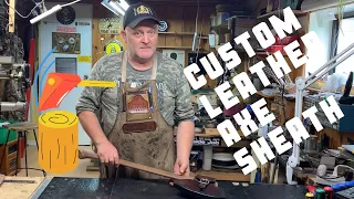 Custom Leather Axe Sheath ¦ Custom handmade specialty