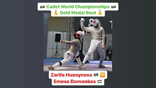 Cadet Worlds 2023 CWS - GOLD - Zarifa Huseynova AZE v Emese Domonkos HUN