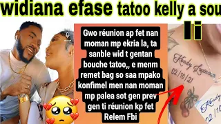 Widiana Apèn Sot bouche tatoo kelly a sou Li Widiana pran Anpil kou