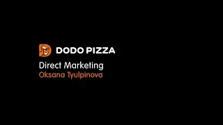 Direct Marketing. Oksana Tyulpinova. October 15, 2018