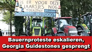 Kurze Wortmeldung: Bauernproteste eskalieren - Georgia Guidestones gesprengt