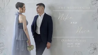 PEMBERKATAN NIKAH NIKE & NICO - SABTU, 07 OCTOBER 2023 | JAM 09.00 WIB