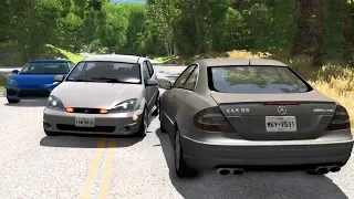 Car Overtaking Crashes Compilation #6 - BeamNG.Drive