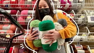 come yarn shopping with me! (new crochet projects + yarn haul)