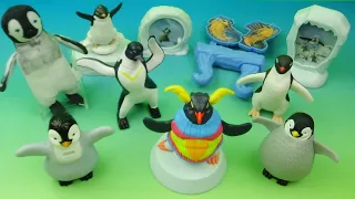 2011 HAPPY FEET TWO set of 10 BURGER KING COLLECTIBLE MOVIE FIGURES VIDEO REVIEW