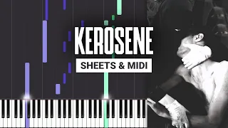 Kerosene - Crystal Castles - Piano Tutorial - Sheet Music & MIDI