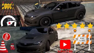 4K | NFS-Most Wanted | POLICE CHASE-MAX HEAT LEVEL | SUBARU COSWORTH IMPREZA Vs COPS | BUSTED