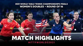 Qian T./Chen M. vs Barbora B./Hana M. | 2021 World Table Tennis Championships Finals | WD | R16