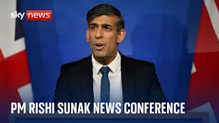 PM Rishi Sunak holds news conference