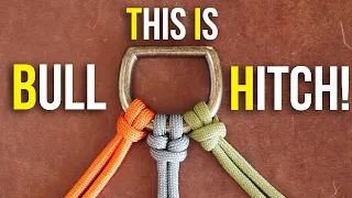 3 Paracord Hitch Knots Every Paracordist SHOULD KNOW! | Bull Hitch, Slingstone Hitch, Cow Hitch