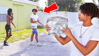 CARRYING 20,000 IN CLEAR BACKPACK IN FLORIDA’S MOST DANGEROUS HOODS !!