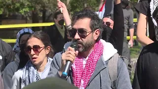 Protesters speak after encampment is raided at Wayne State Univeristy