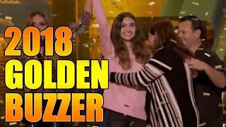 Makayla Phillips Golden Buzzer 15 Year Old Sings"Warrior"America's Got Talent 2018 Audition｜GTF