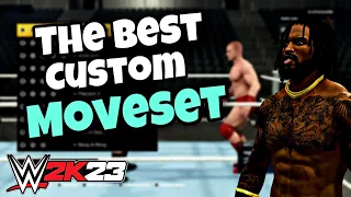 THE BEST CUSTOM MOVESET ON WWE2K23!!!