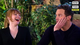 'Dinosaur Trivia' with Bryce Dallas Howard and Chris Pratt (June 2018) — NowThis