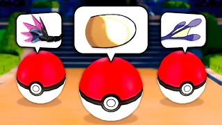 Choosing Pokémon Starters Only Seeing Their Hands!
