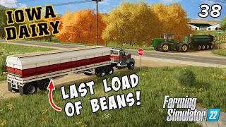 Spreading Manure, cleaning up chaff and wrapping up soybean harvest! - IOWA DAIRY UMRV EP38 - FS22