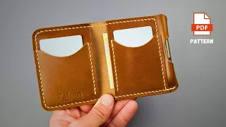 Making a Bifold EDC Leather Wallet With a Pen Slot [DIY - PDF Pattern]