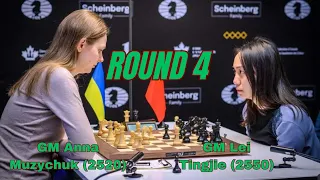 Anna Muzychuk (2520) - Lei Tingjie (2550) | Round 4 FIDE Womens Candidates 2024