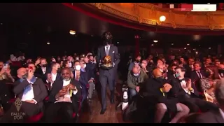 Fernando Alonso and Esteban Ocon in the Ballon d’Or ceremony