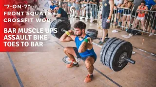 "7-on-7" CrossFit WOD + Front Squat Strength Accessory