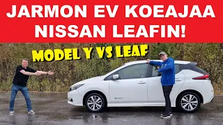 Jarmon EV koeajaa Nissan Leafin - VLOG 168