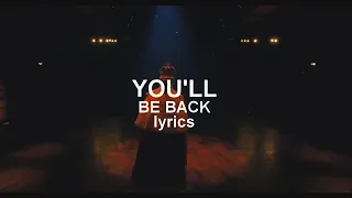 You'll Be Back Lyrics