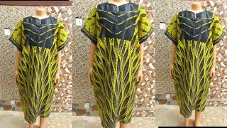 How To Cut and  Design Facing on a Kaftan Gown.