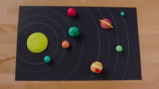 Sistema solar con Play Doh