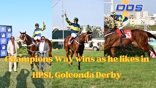 CHAMPIONS WAY wins The Hpsl Golconda Derby Stakes (Gr.1)