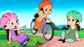 Chutki VS Shivani - Cycle Race |  कौन जीतेगा ? | Cartoons for Kids