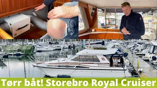 Tørr båt! Storebro Royal Cruiser 380 Biscay, Torbjørn Kvam, Leangbukta Asker. Mindre båtlukt og mugg