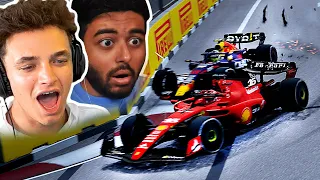 WORST TIMED RED FLAG! CHAOS IN SINGAPORE WET RACE! - F1 Manager 23 CAREER Part 16