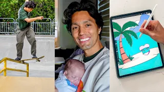 My New Life In LA 👶 skateboarding, fatherhood, illustrating children's books