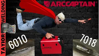 ARCCAPTAIN: STICK ROD 6010, 7018 WELDING & UNBOXING (FULL PINATRATION?)