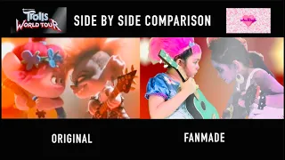 Side by Side Comparison Trolls World Tour Poppy vs Barb | Trolls World Tour in real life| Trolls2020