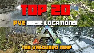 ARK: Valguero | TOP 20 BEST PVE Base Locations!