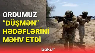 Xəzər dənizində keçirilən taktiki təlimdən ən son görüntülər