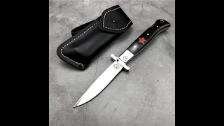 Russian Finka NKVD folding pocket knife, 440C blade, well sharpened.