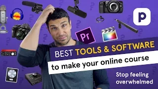 Best TOOLS AND SOFTWARE to make an online course (2021 recommendations) 🎥🎛🎙🖥