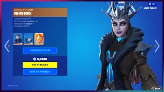 (Fortnite item shop) The ice queen skin is back 12/28/22