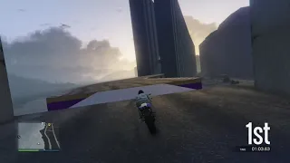 Backflip 360 grind with Bati 801 GTAV online racing