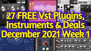 27 Best New FREE VST PLUGINS, Vst Instruments, SAMPLE PACKS & Huge Deals - DECEMBER 2021 Week #1