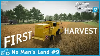 No Man's Land #9 FS22 Timelapse Harvesting Sorghum & Oats, Baling Straw, Mulching, Sowing, Rolling