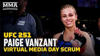 UFC 251: Paige VanZant Media Day Scrum - MMA Fighting