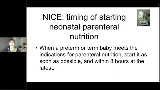 2022-03 - L DeRooy - Neonatal Parenteral Nutrition