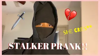 The EXTREME STALKER PRANK on my ROOMMATE** SHE CRIES