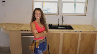 Self-Built Kitchen Sink Cabinet | Building Our Own Home Ep.107 #homebuild