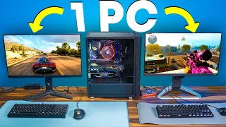 2 Gamers con 1 SOLA PC al MISMO TIEMPO ¿Cómo es posible?