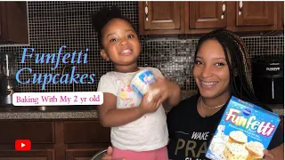 Baking With My 2 Year Old | Funfetti Cupcakes